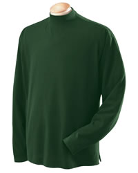 Sueded Cotton Jersey Mock Turtleneck