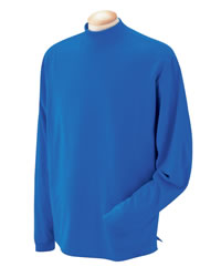 Sueded Cotton Jersey Mock Turtleneck